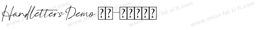 Handletters Demo 常规字体转换